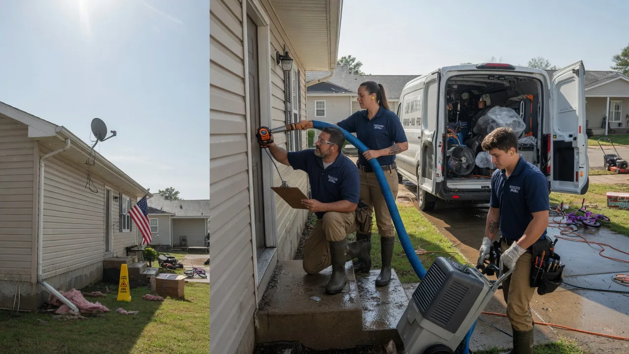 Ceiling Water Damage Restoration in Ozawkie, KS near me